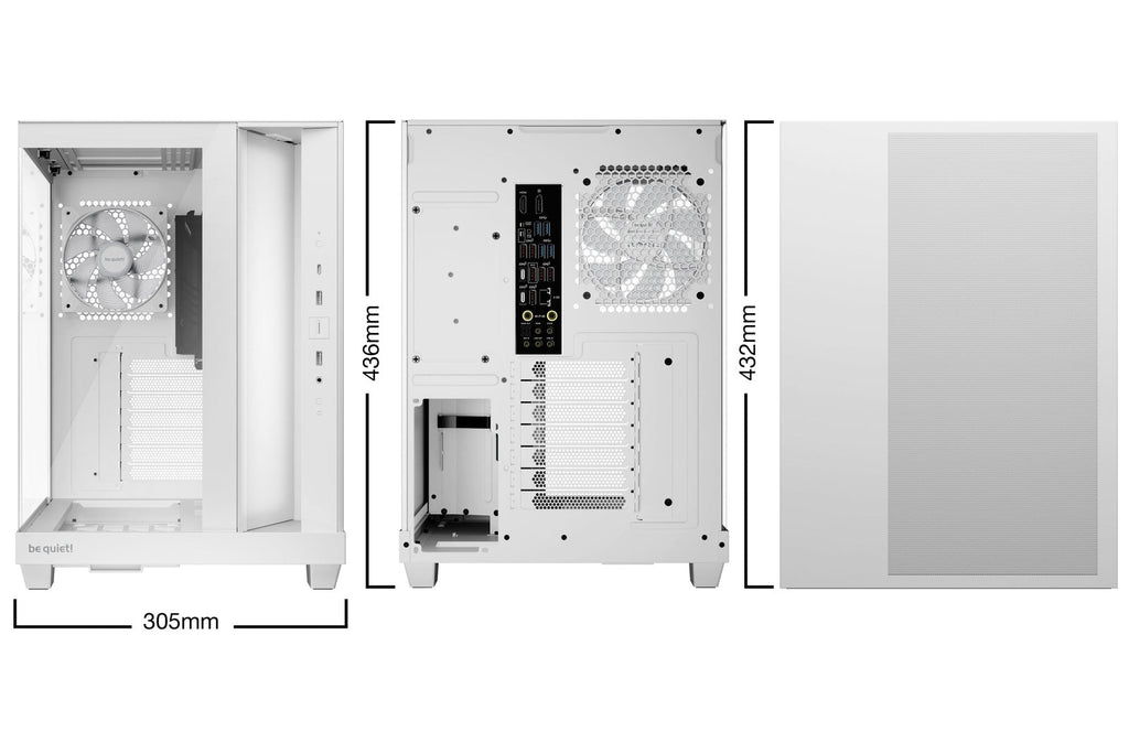 Be Quiet! Light Base 500 LX ARGB White ATX PC Case