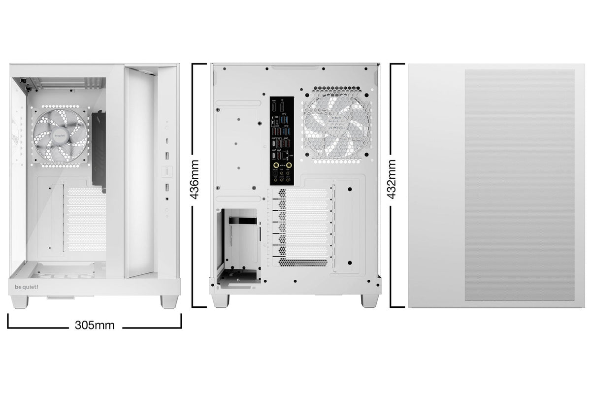 Be Quiet! Light Base 500 LX ARGB White ATX PC Case