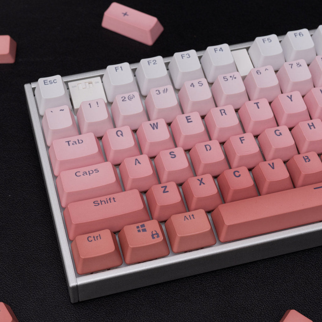 Pink Gradient OEM Profile Doubleshot PBT Backlit Keycaps