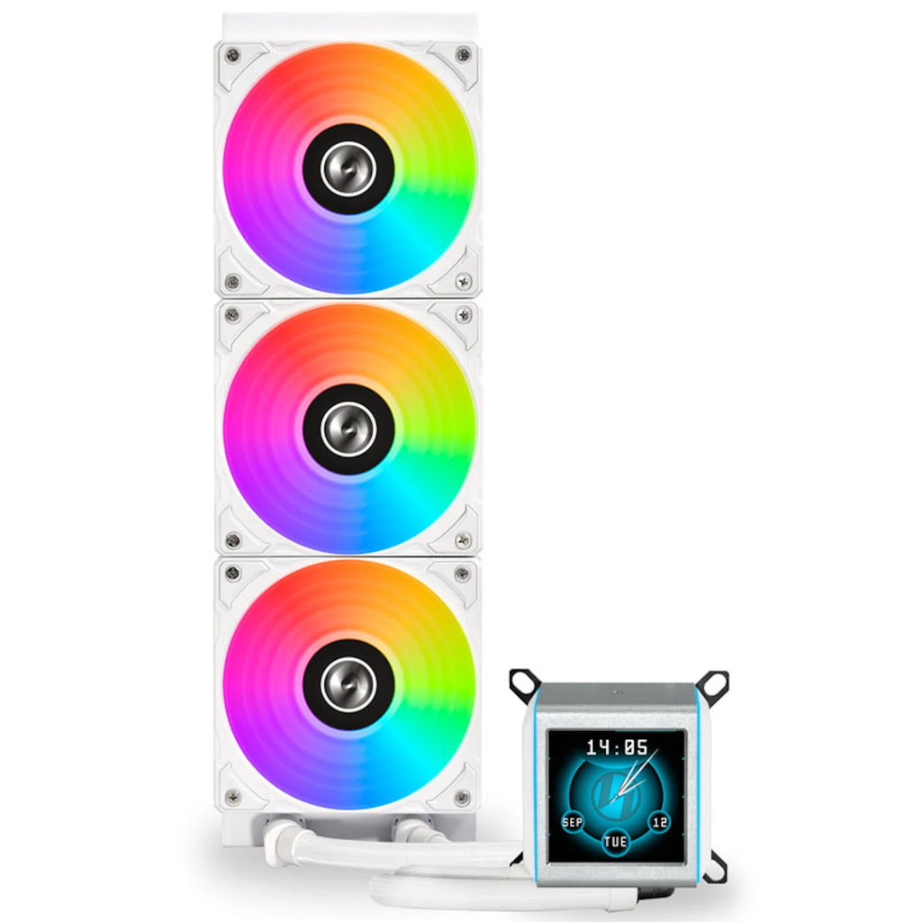 Lian Li Galahad II LCD Performance ARGB White 360mm AIO Liquid Cooler