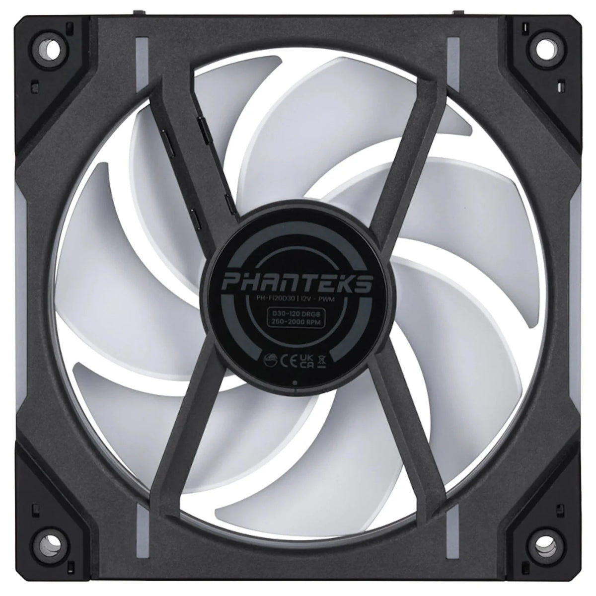 Phanteks D30 Black D-RGB 120mm PWM Fan