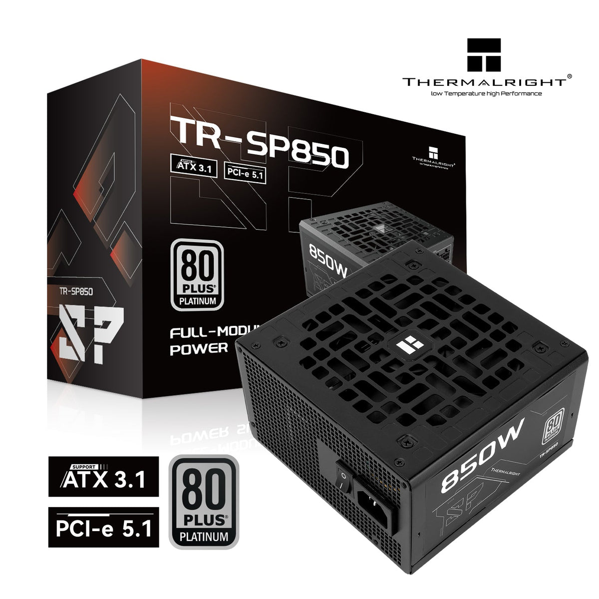 850W Thermalright SP-850 ATX 3.1 Platinum Modular PSU