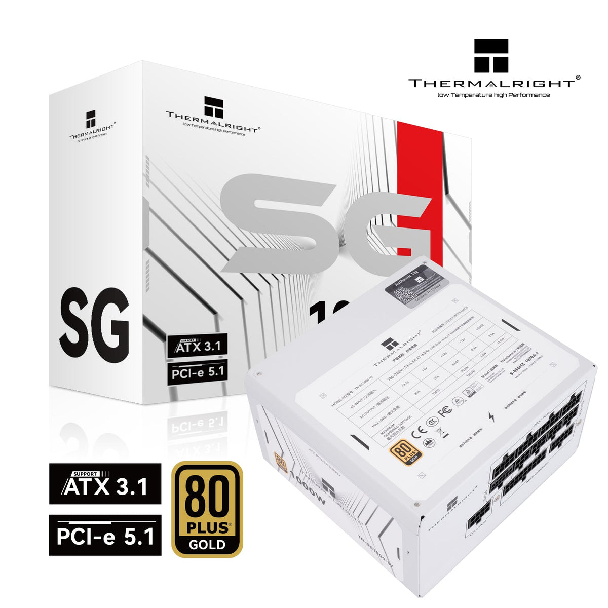 1000W Thermalright SG-1000-W ATX 3.1 Gold Modular PSU