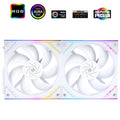 Thermalright TL-M12QW X2 White A-RGB 120mm PWM Dual Pack