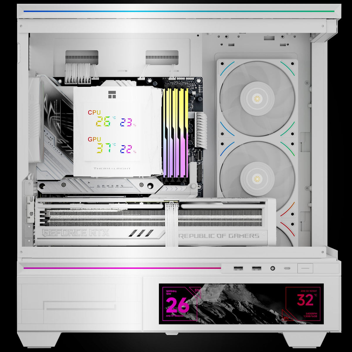 Thermalright Royal Knight 120 Digital White Dual Tower Air Cooler