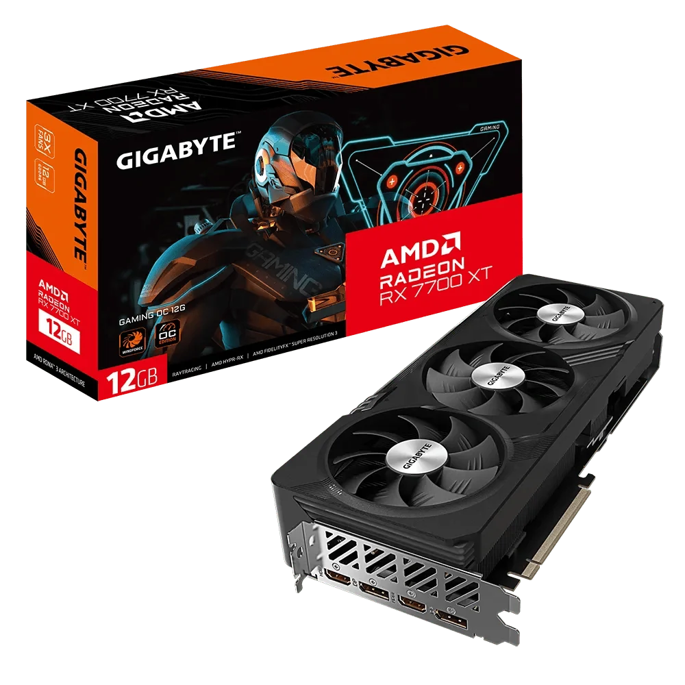 12GB Gigabyte RX 7700 XT Gaming OC Graphics Card
