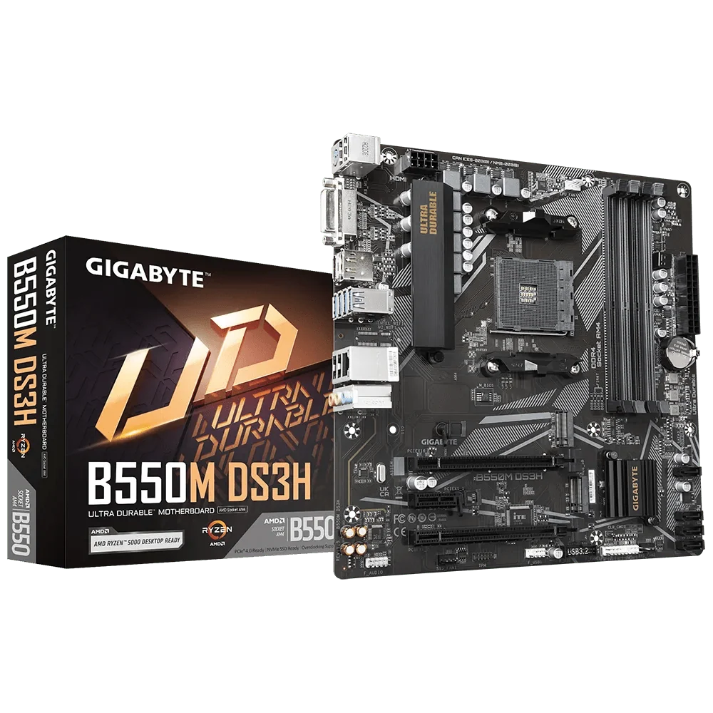 Gigabyte B550M DS3H Micro ATX AM4 Motherboard