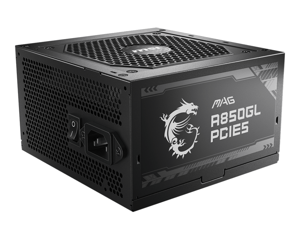 850W MSI MAG A850GL PCIE5 ATX 3.0 Gold Modular PSU