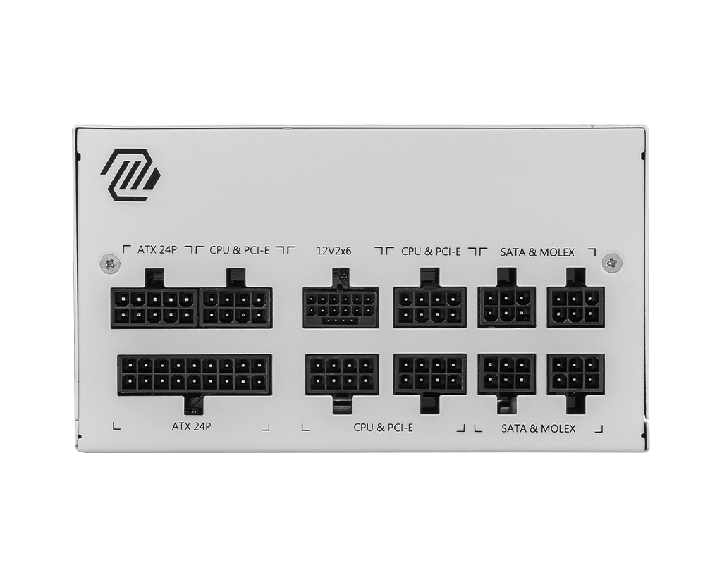 850W MSI MAG A850GL PCIE5 WHITE ATX 3.0 Gold Modular PSU