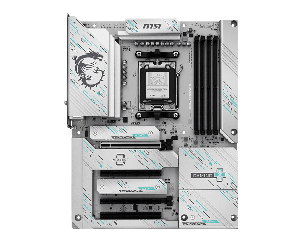 MSI B850 Gaming Plus WIFI Project Zero ATX AM5 Motherboard