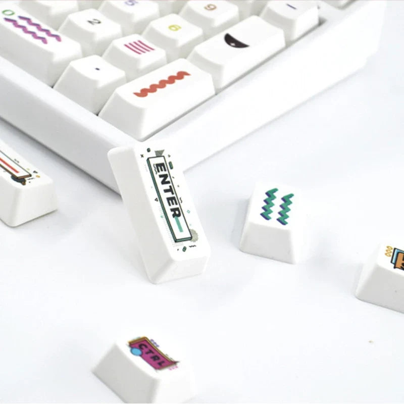 Memphis R2 OEM Profile Dye-Sub PBT ANSI Keycaps