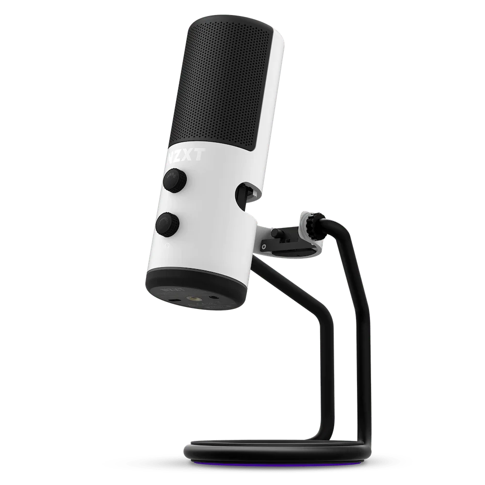NZXT Capsule White Cardioid USB Microphone