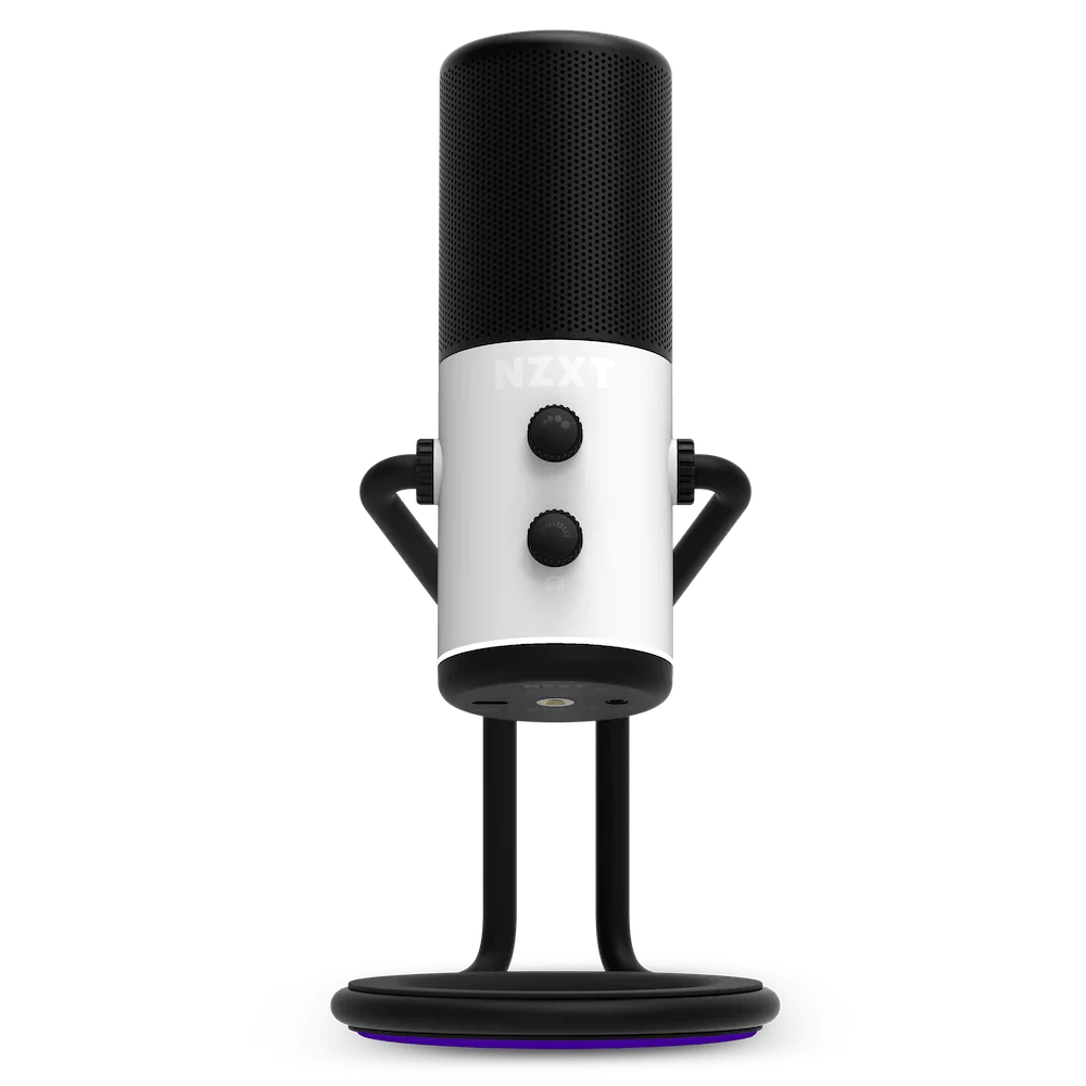 NZXT Capsule White Cardioid USB Microphone
