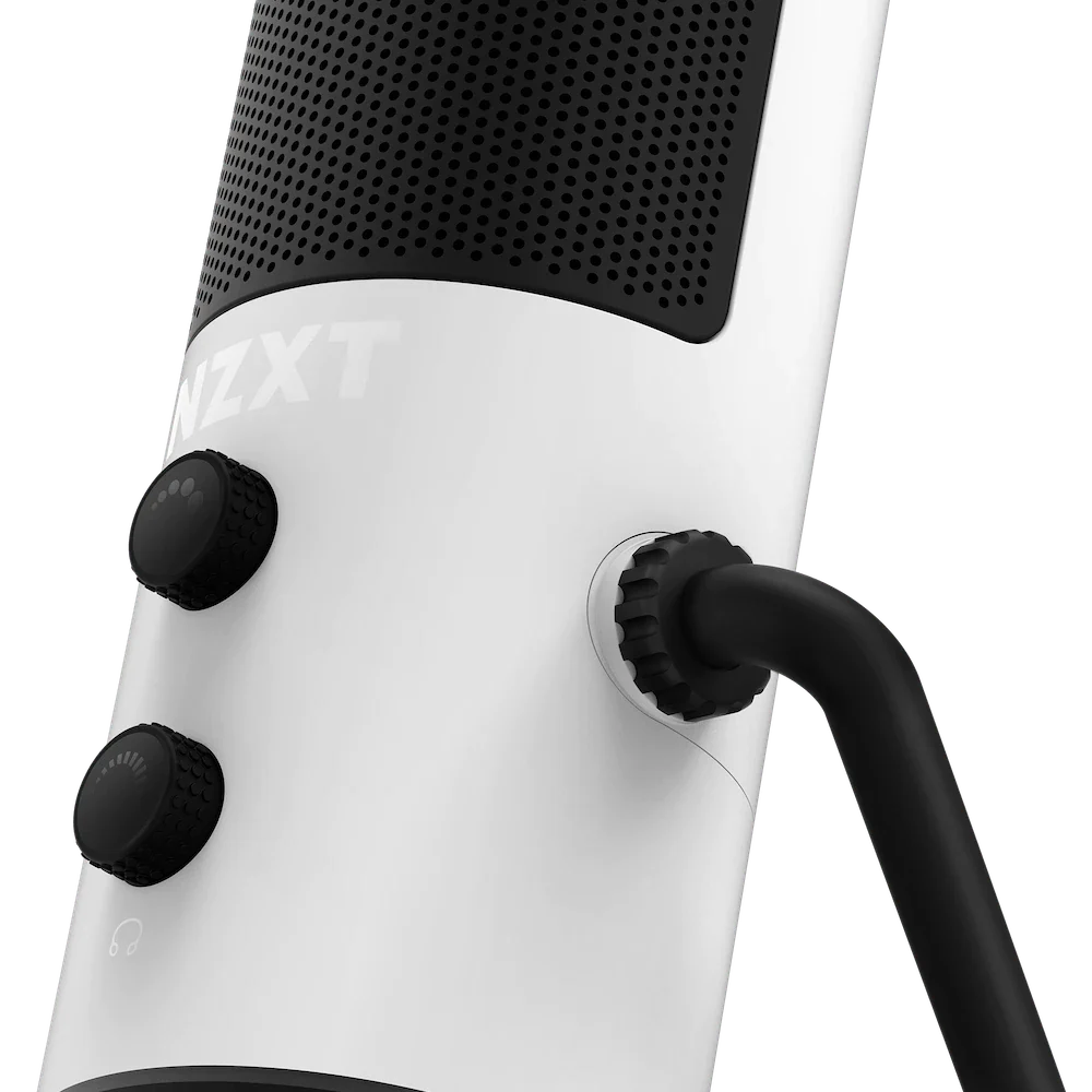 NZXT Capsule White Cardioid USB Microphone