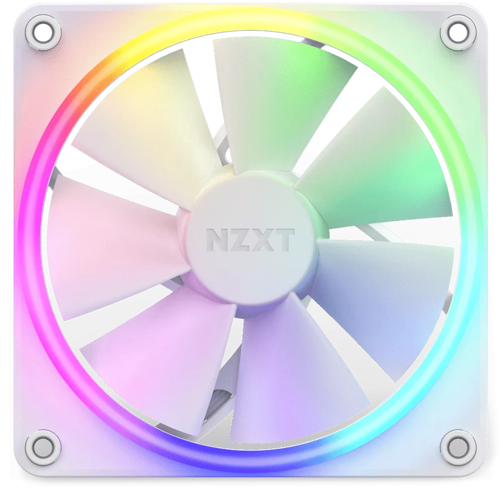 NZXT F120 RGB White 120mm PWM Fan