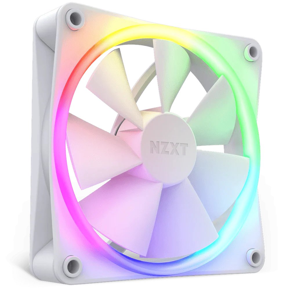 NZXT F120 RGB White 120mm PWM Fan