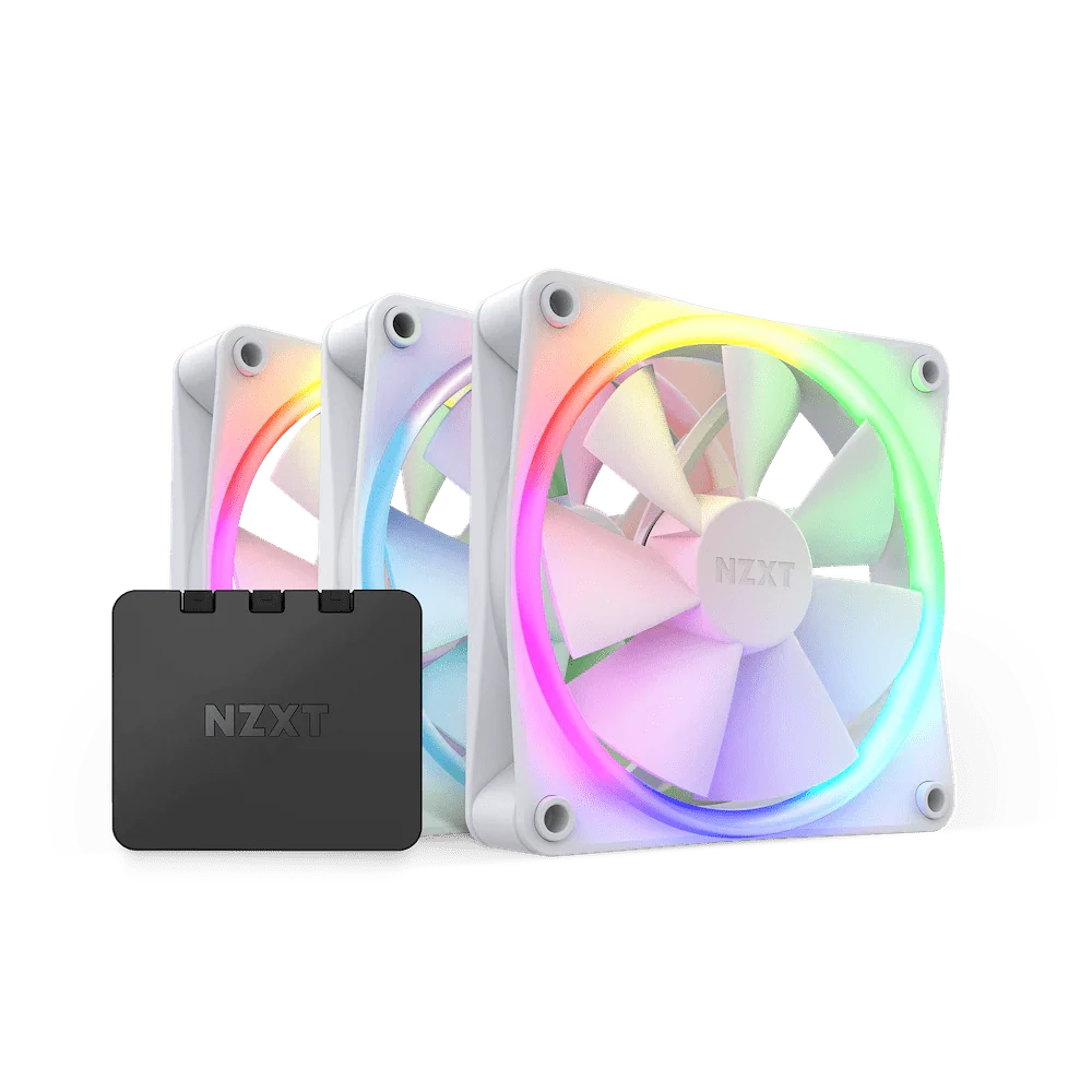 NZXT F120 RGB White 120mm PWM Triple Pack
