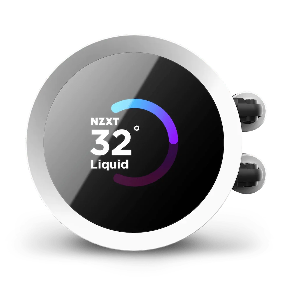 NZXT Kraken 240 RGB White 240mm LCD AIO Liquid Cooler