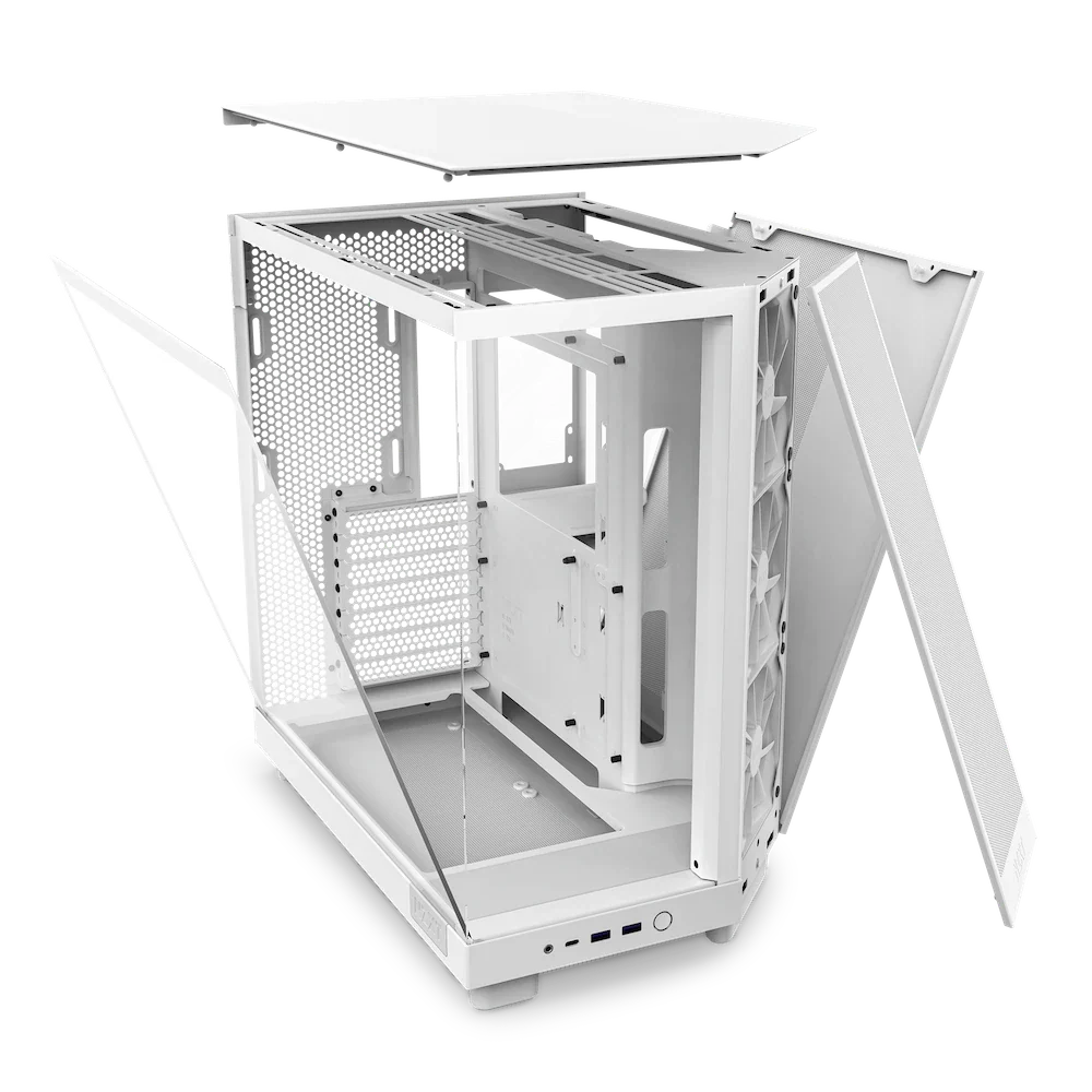 NZXT H6 Flow White Dual Chamber ATX Case