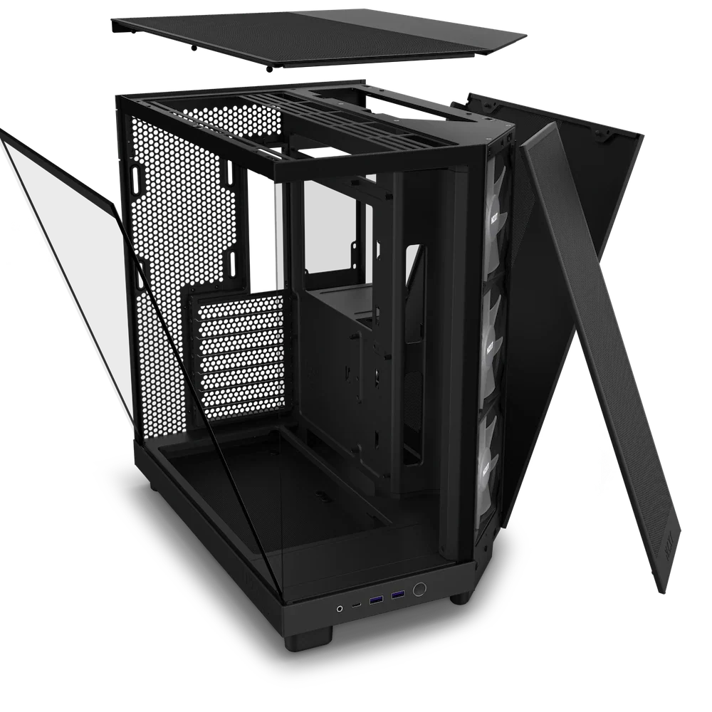NZXT H6 Flow RGB Black Dual Chamber ATX Case