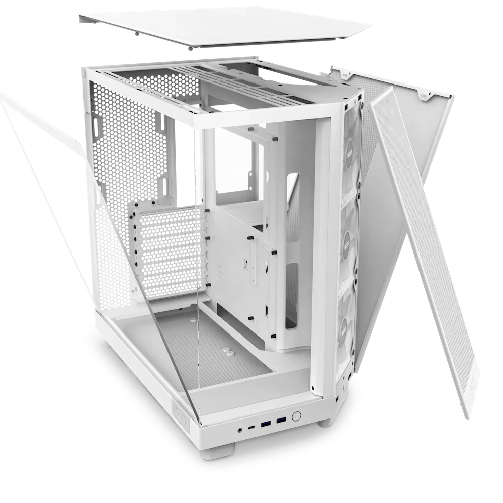 NZXT H6 Flow RGB White Dual Chamber ATX Case