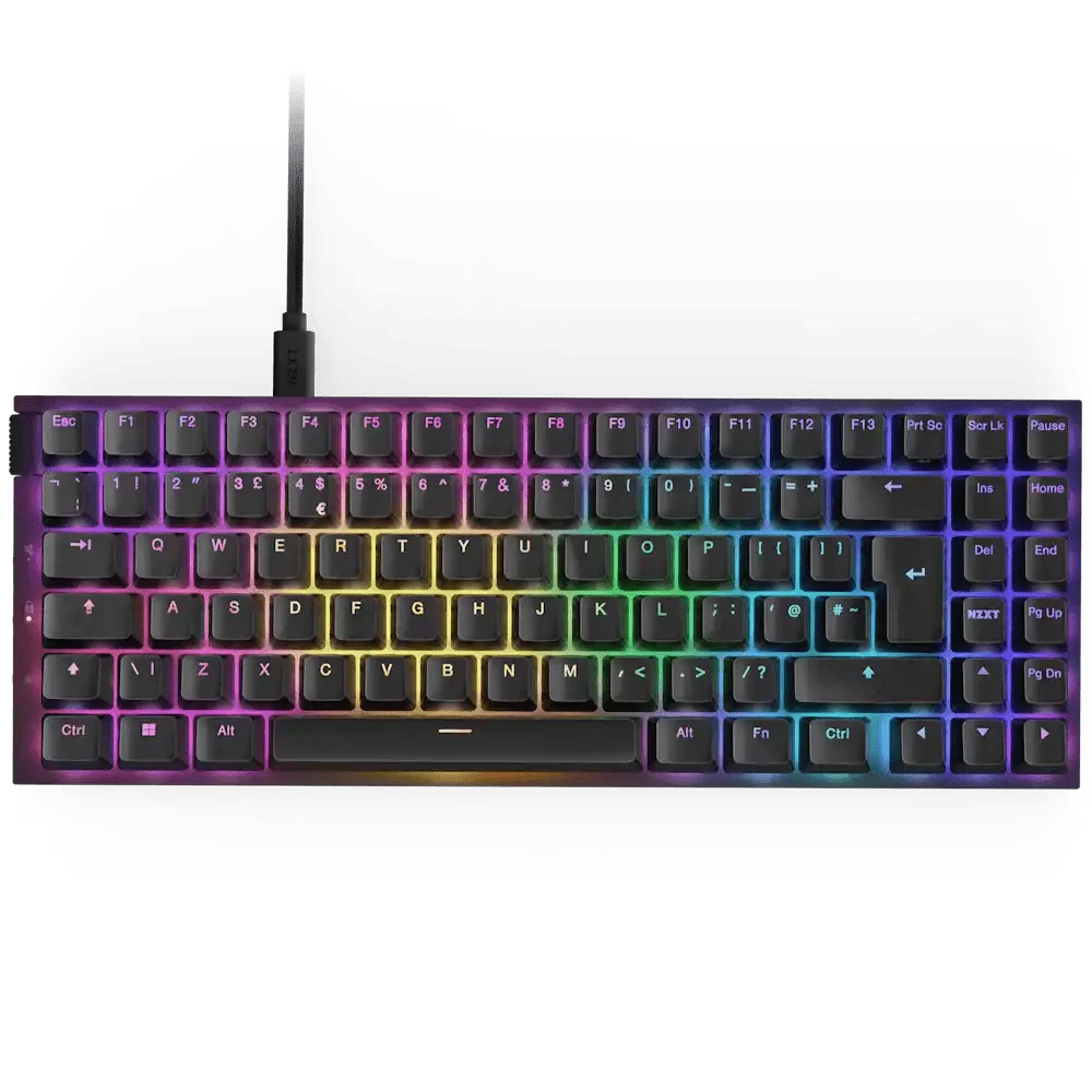 NZXT Function 2 RGB MiniTKL Black ISO UK Mechanical Keyboard