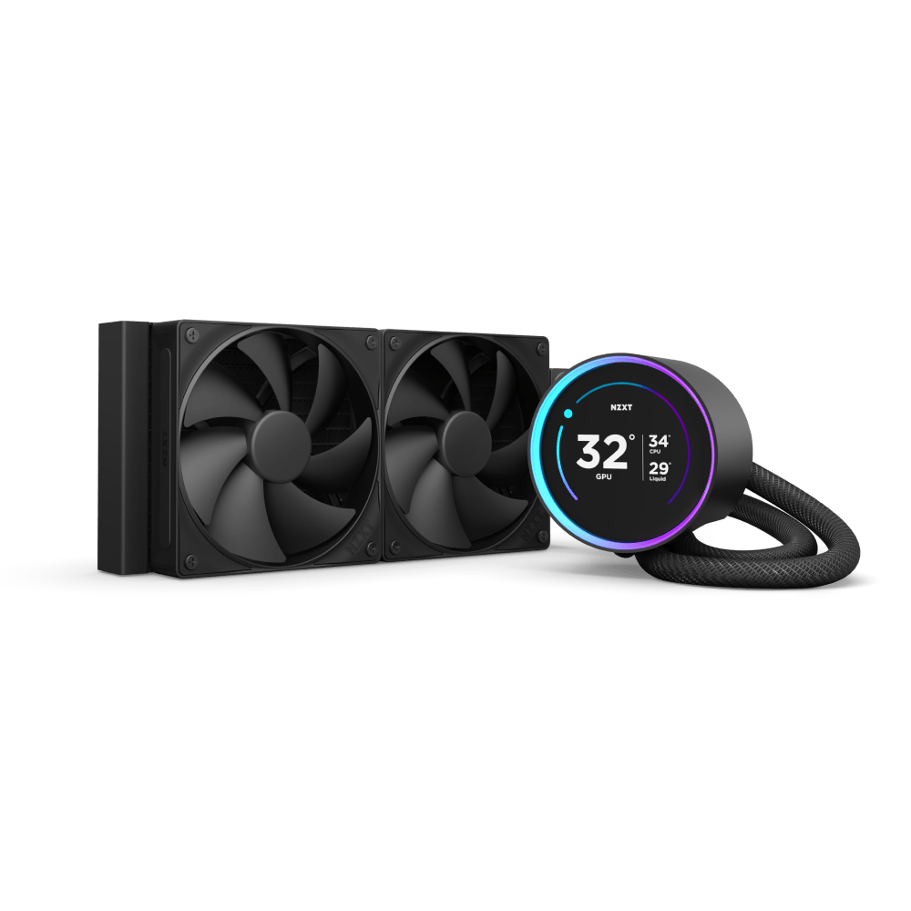 NZXT Kraken 240 Elite 2024 Black LCD AIO Liquid Cooler