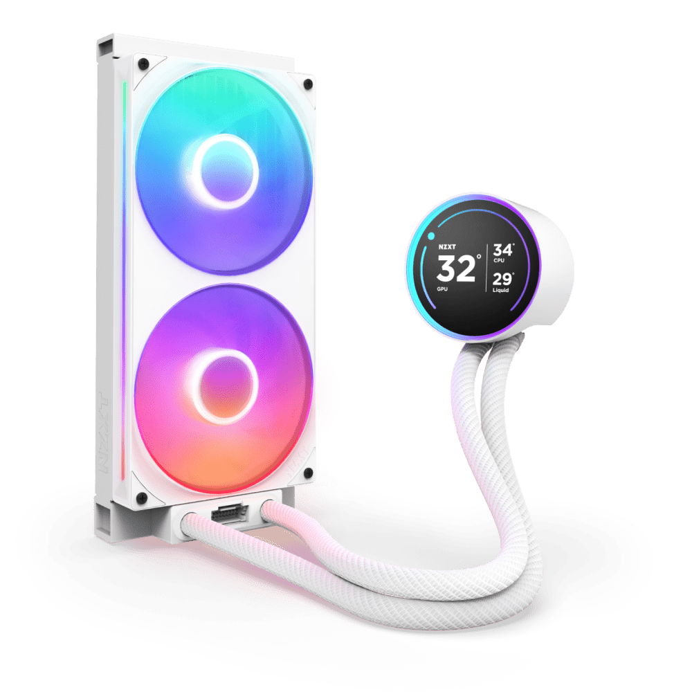 NZXT Kraken 280 Elite RGB 2024 White LCD AIO Liquid Cooler