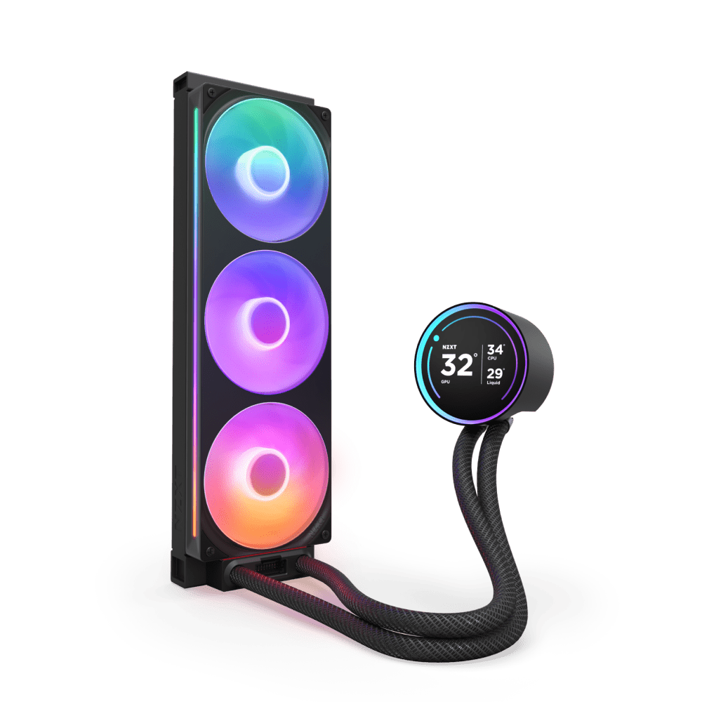 NZXT Kraken 360 Elite RGB 2024 Black LCD AIO Liquid Cooler