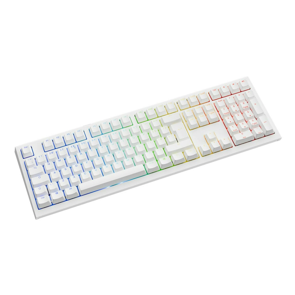 Ducky One X Fullsize ISO UK White Mechanical Keyboard