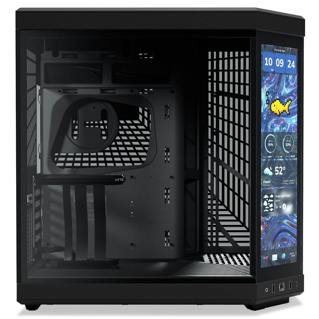 Hyte Y70 Touch Infinite Black Dual Chamber ATX PC Case