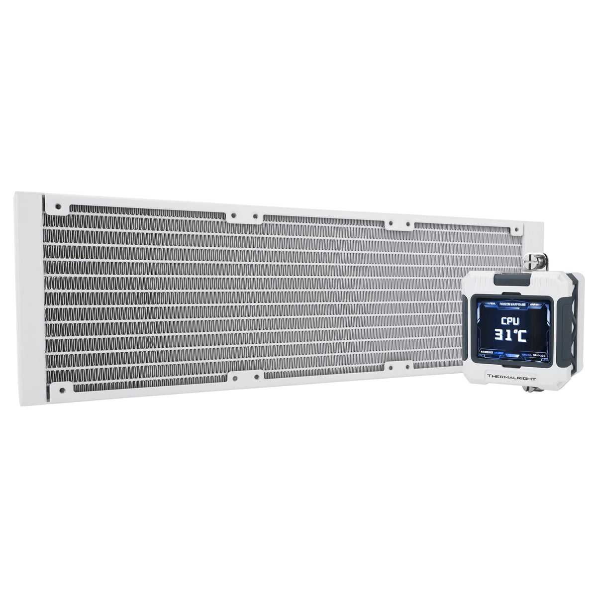Thermalright Frozen Warframe 360 X White LCD Fanless Liquid Cooler