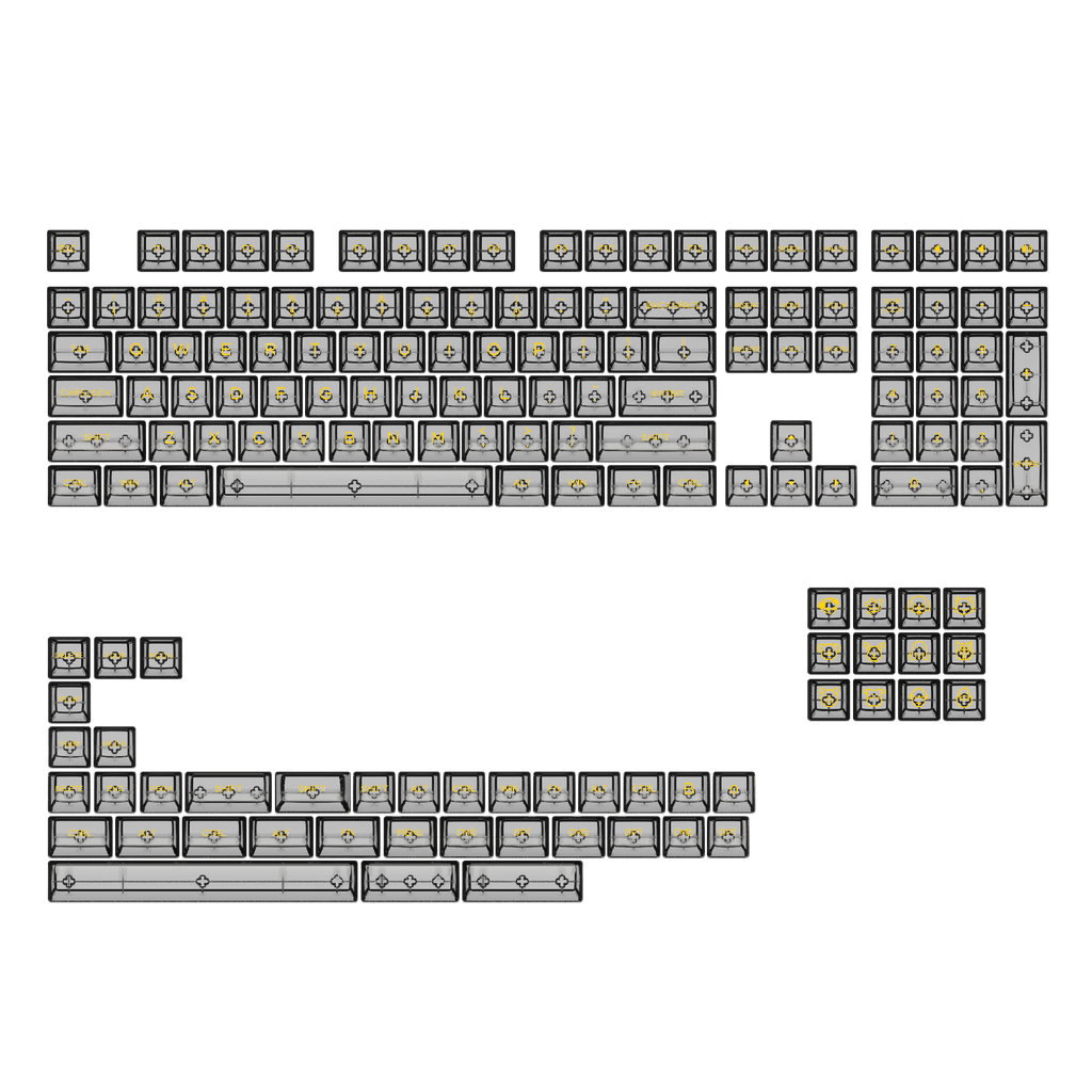 Akko Clear Black ASA Profile Keycaps
