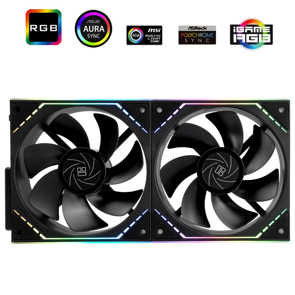 Thermalright TL-M12QR X2 Black A-RGB Reverse 120mm PWM Dual Pack
