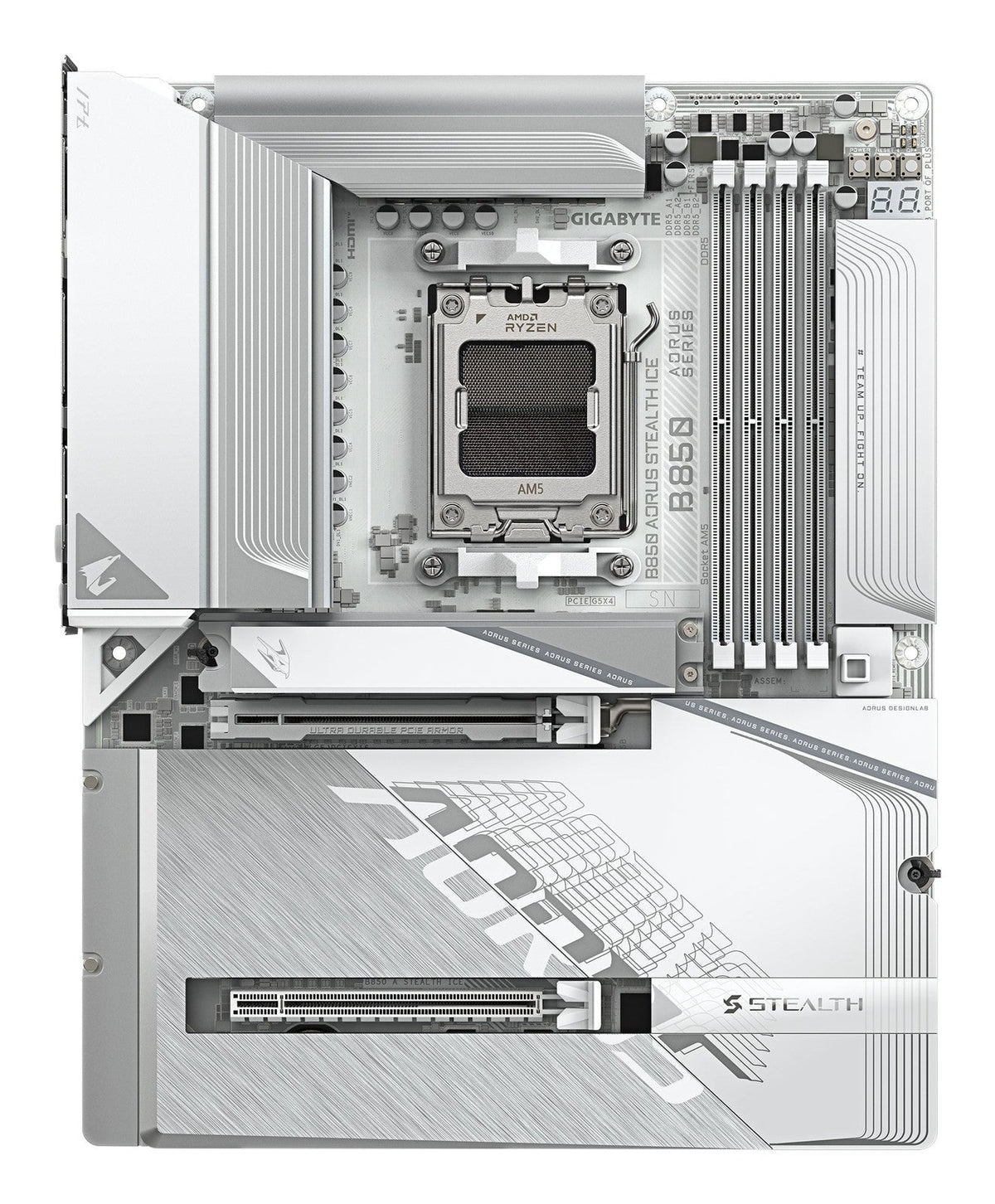 Gigabyte AORUS B850 STEALTH ICE WIFI7 ATX AM5 Motherboard