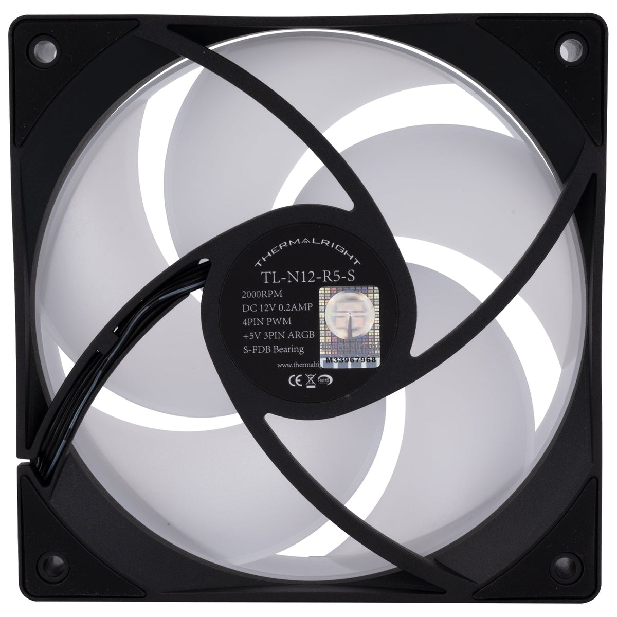 Thermalright TL-N12-R5-S Black A-RGB 120mm PWM Fan