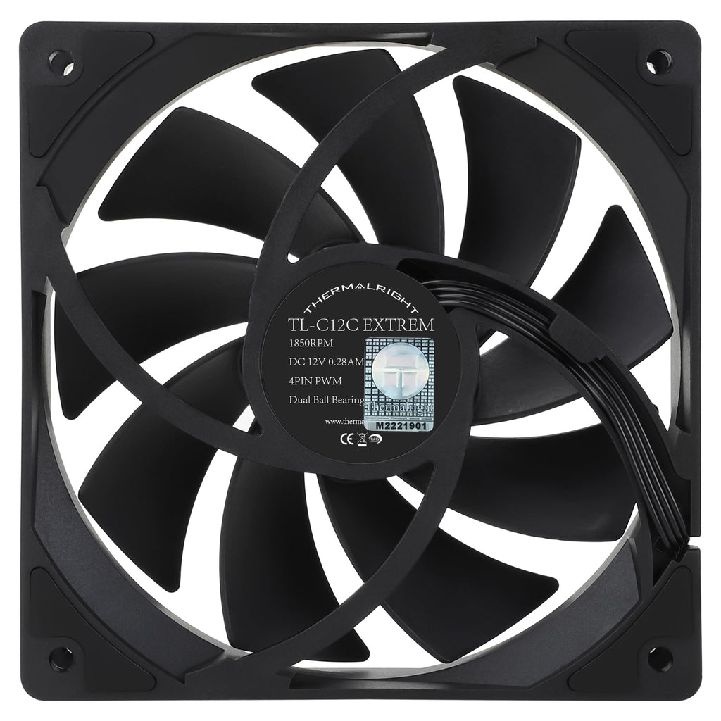 Thermalright TL-C12C EXTREM Black 120mm PWM Fan