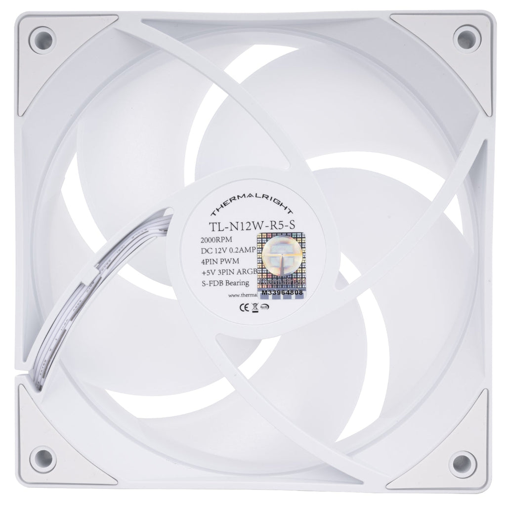 Thermalright TL-N12W-R5-S White A-RGB 120mm PWM Fan