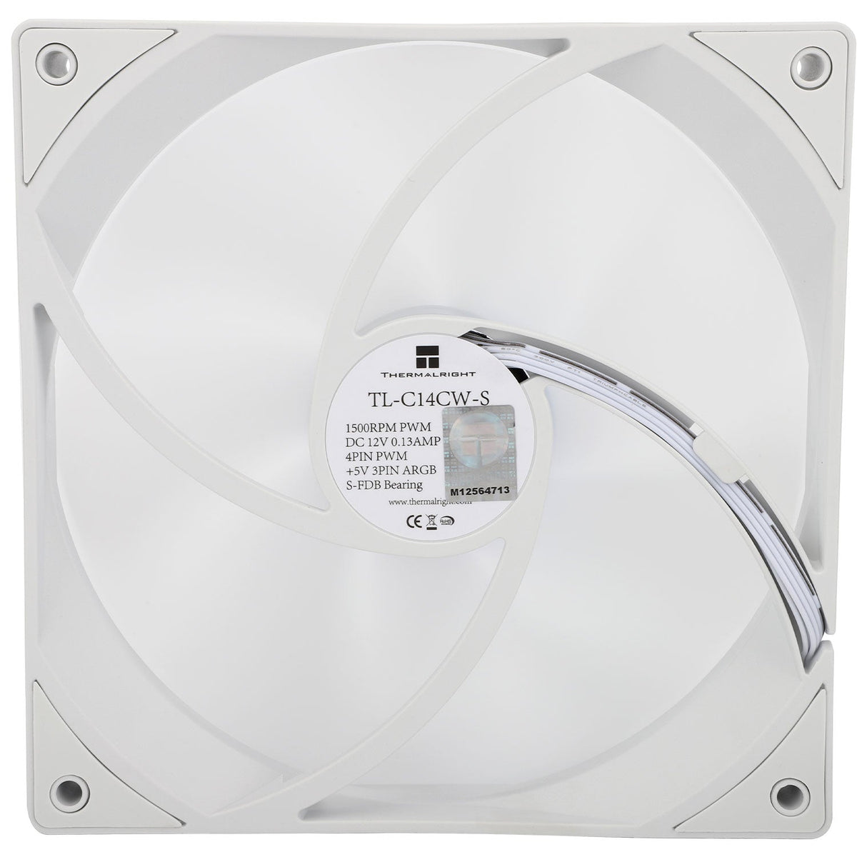 Thermalright TL-C14CW-S White A-RGB 140mm PWM Fan