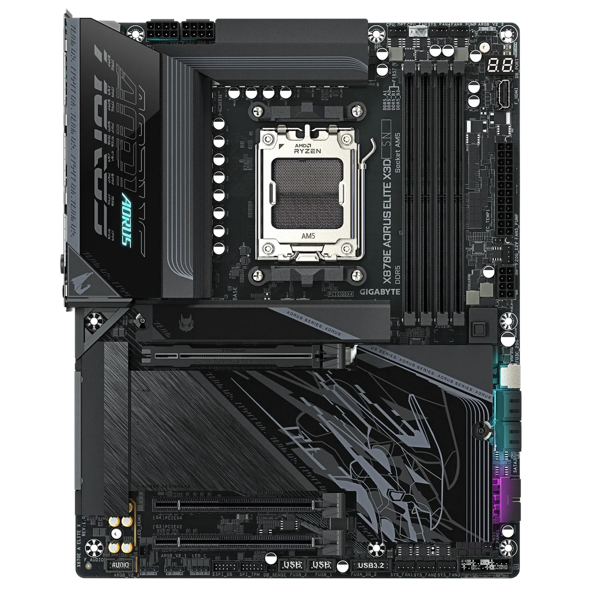 Gigabyte X870E Aorus Elite X3D ATX AM5 Motherboard