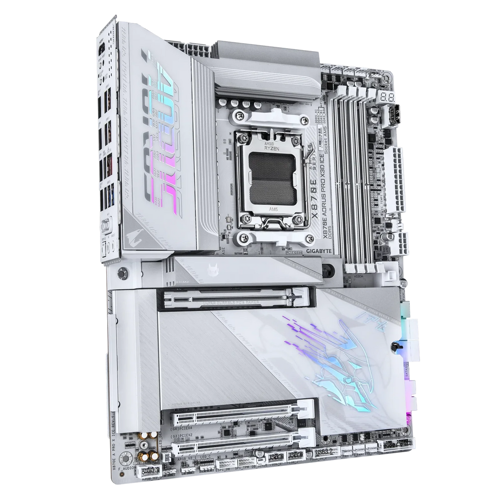 Gigabyte X870E Aorus Pro X3D Ice ATX AM5 Motherboard