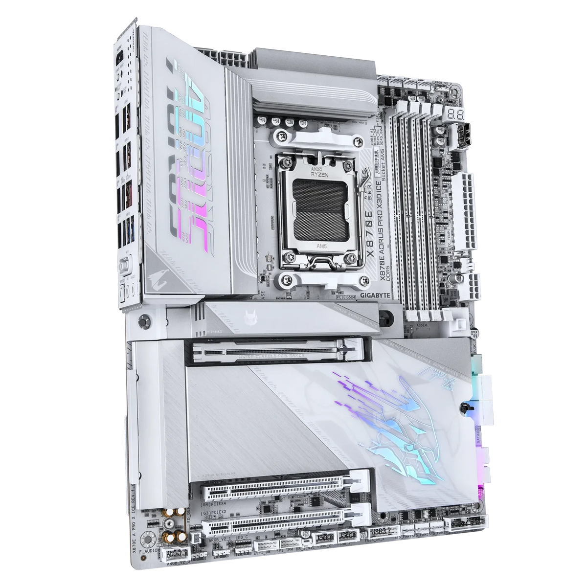 Gigabyte X870E Aorus Pro X3D Ice ATX AM5 Motherboard