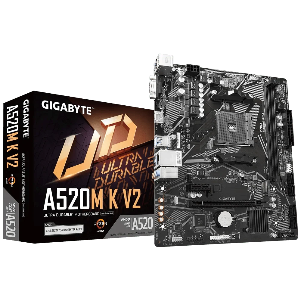 Gigabyte A520M K V2 Micro ATX AM4 Motherboard