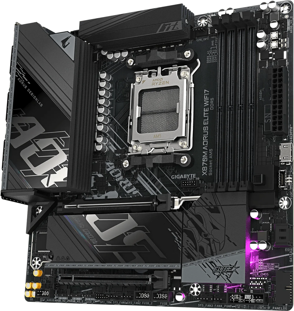 Gigabyte X870M Aorus Elite WIFI7 mATX AM5 Motherboard