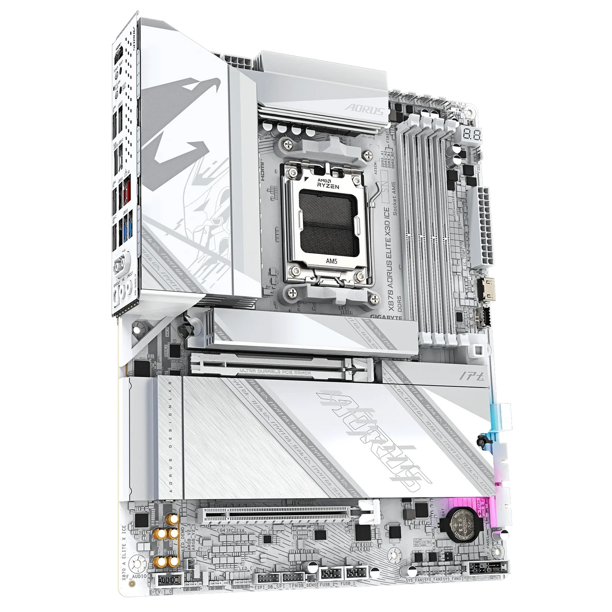 Gigabyte X870 Aorus Elite X3D Ice ATX AM5 Motherboard