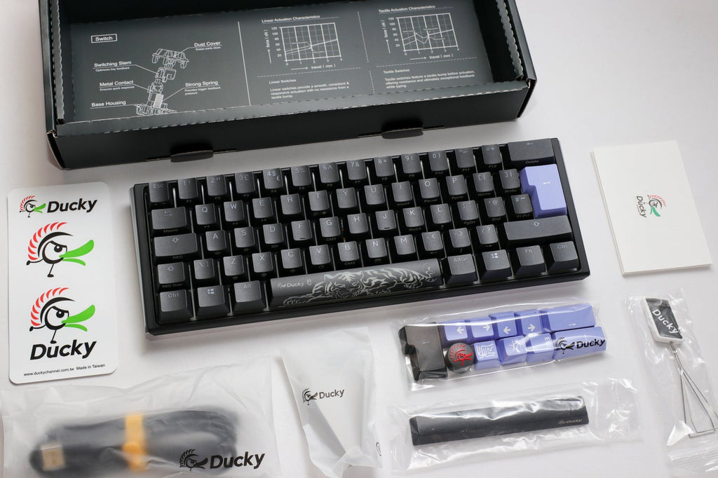 Ducky One 3 Mini Black UK ISO RGB Cherry MX Silent Red