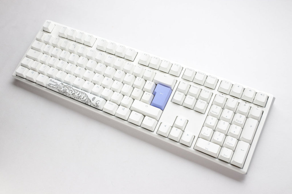 Ducky One 3 Pure White UK ISO RGB Cherry MX Silent Red