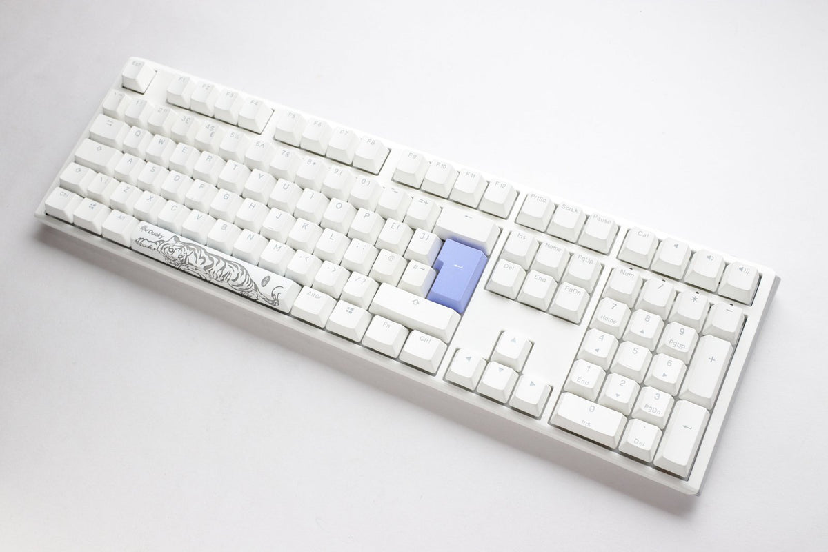 Ducky One 3 Pure White UK ISO RGB Cherry MX Silent Red