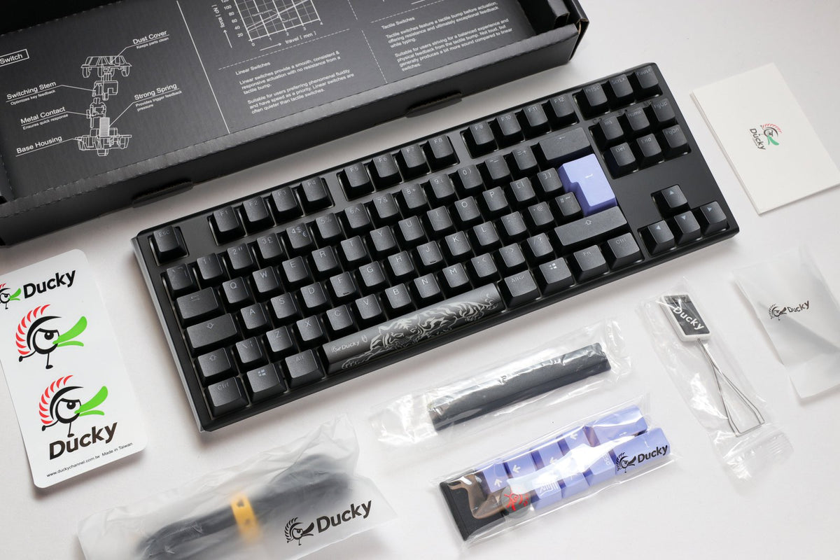Ducky One 3 TKL Black UK ISO RGB Cherry MX Black