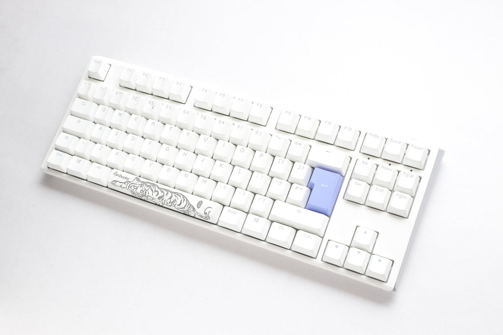 Ducky One 3 TKL Pure White UK ISO RGB Cherry MX Red